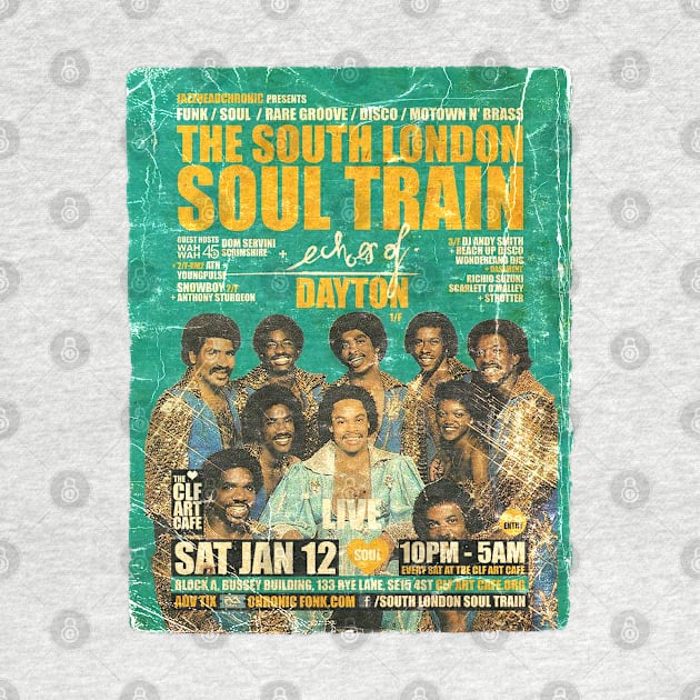 POSTER TOUR - SOUL TRAIN THE SOUTH LONDON 77 by Promags99